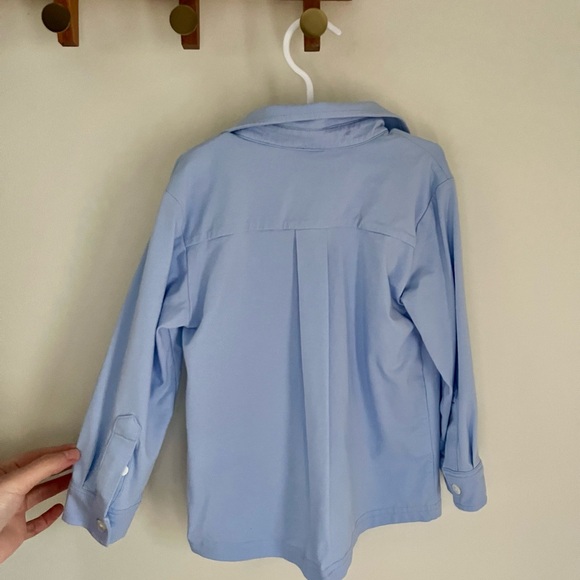 Classic Southern Smocks 3T Blue Kids Button Down Shirt - Picture 2 of 3